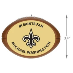 Hallmark NFL Football New Orleans Saints Text Personalized Ornament -Featured Home Stores NFL Football New Orleans Saints Text Personalized Ornament 2499QHE1985B7 03