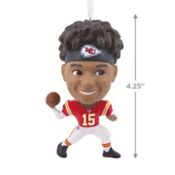 NFL Kansas City Chiefs Patrick Mahomes II Bouncing Buddy Hallmark Ornament -Featured Home Stores NFL Kansas City Chiefs Patrick Mahomes II Bouncing Buddy Christmas Ornament 1OSL1562 03