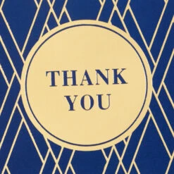 Hallmark Bulk Navy And Gold Assorted Blank Thank-You Notes, Box Of 120 -Featured Home Stores Navy and Gold Assorted Blank ThankYou Notes Bulk Pack 5STZ1064 03