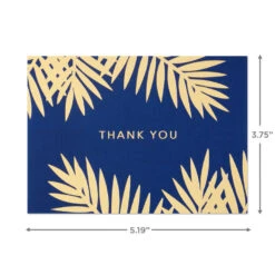 Hallmark Bulk Navy And Gold Assorted Blank Thank-You Notes, Box Of 120 -Featured Home Stores Navy and Gold Assorted Blank ThankYou Notes Bulk Pack 5STZ1064 04