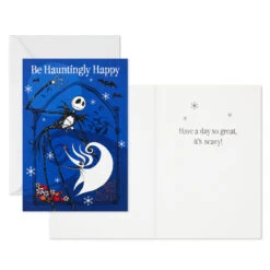 Hallmark Disney Tim Burton's The Nightmare Before Christmas Hauntingly Happy Boxed Cards, Pack Of 16 9 Hallmark Disney Tim Burton's The Nightmare Before Christmas Hauntingly Happy Boxed Cards, Pack Of 16 -Featured Home Stores Nightmare Before Christmas Holiday Boxed Cards 5STZ1165 03