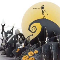 Hallmark Disney Tim Burton's The Nightmare Before Christmas Happy Nightmares 3D Pop-Up Card -Featured Home Stores Nightmare Before Christmas Jack Skellington 3D PopUp Card 1499LAD2846 03