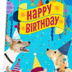 Hallmark 16" Party Cats And Dogs Jumbo Birthday Card From All -Featured Home Stores Party Cats Dogs Birthday Card From Us 1299CBG3004 04