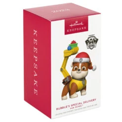 Hallmark Paw Patrol™ Rubble's Special Delivery Ornament 9 Hallmark Paw Patrol™ Rubble's Special Delivery Ornament -Featured Home Stores Paw Patrol Rubble Keepsake Ornament 1899QXI7349 04