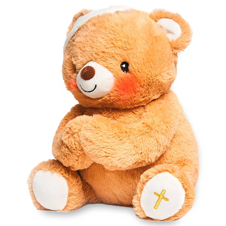 Paws For Prayer Bear Stuffed Animal With Music And Light, 10" H 2 Paws For Prayer Bear Stuffed Animal With Music And Light, 10" H - Image 2
