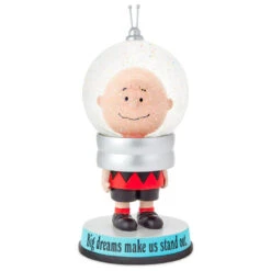 Hallmark Peanuts® Charlie Brown Big Dreams Snow Globe -Featured Home Stores Peanuts Charlie Brown Figurine Big Dreams Snow Globe 1PAJ3548 03