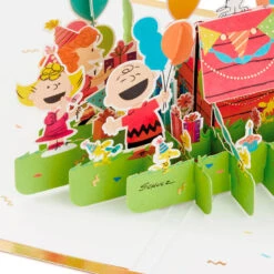 Hallmark Peanuts® Gang Celebrating You 3D Pop-Up Birthday Card -Featured Home Stores Peanuts Gang Snoopy 3D PopUp Birthday Card 1499LAD2739 04