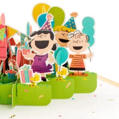 Hallmark Peanuts® Gang Celebrating You 3D Pop-Up Birthday Card -Featured Home Stores Peanuts Gang Snoopy 3D PopUp Birthday Card 1499LAD2739 05