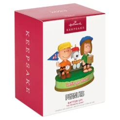 Hallmark The Peanuts® Gang Batter Up! Musical Ornament -Featured Home Stores Peanuts Gang Watching Baseball Keepsake Ornament 3299QXI7059 04