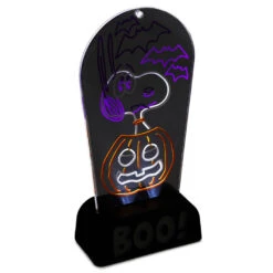 Hallmark Peanuts® Snoopy Boo! Light-Up Sign 5 Hallmark Peanuts® Snoopy Boo! Light-Up Sign -Featured Home Stores Peanuts Snoopy Boo LightUp Sign 1HGN1517 03
