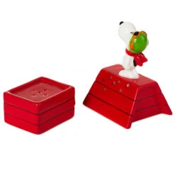 Hallmark Peanuts® Flying Ace Snoopy Stacked Salt And Pepper Shakers, Set Of 2 -Featured Home Stores Peanuts Snoopy Doghouse Salt and Pepper Shakers 1PAJ3529 03