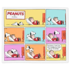 Hallmark Peanuts® Snoopy And Linus Comic Strip Throw Blanket, 50x60 -Featured Home Stores Peanuts Snoopy and Linus Comic Strip Throw Blanket 1PAJ3509 03