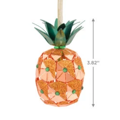 Pineapple Premium Metal Hallmark Ornament -Featured Home Stores Pineapple Metal Christmas Ornament 1HDL2146 03