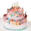 Hallmark Every Good Thing Floral Cake 3D Pop-Up Birthday Card