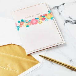 Hallmark Every Good Thing Floral Cake 3D Pop-Up Birthday Card -Featured Home Stores Pink Cake and Flowers 3D PopUp Birthday Card for Her 1299LAD2886 05