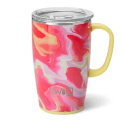 Swig Pink Lemonade Stainless Steel Travel Mug, 18 Oz.