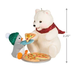 Hallmark Snowball And Tuxedo Sharing A Slice Ornament -Featured Home Stores Polar Bear and Penguin Keepsake Ornament 1799QXR8049 03