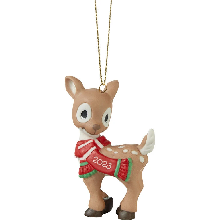 Precious Moments Oh Deer Christmas Is Here! 2023 Ornament, 3.5" 1 Precious Moments Oh Deer Christmas Is Here! 2023 Ornament, 3.5"