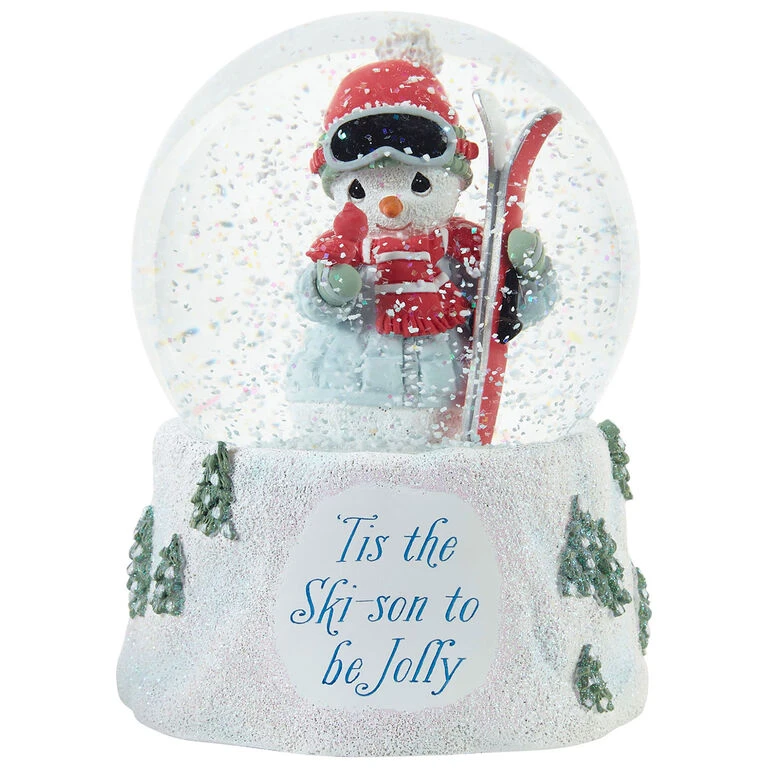 Precious Moments ‘Tis The Ski-Son To Be Jolly Musical Snow Globe, 5.7" 1 Precious Moments ‘Tis The Ski-Son To Be Jolly Musical Snow Globe, 5.7"