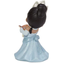 Precious Moments Disney My Dream Starts With Me Tiana Figurine, 5" -Featured Home Stores Precious Moments Tiana in Blue Dress Figurine 211026 04