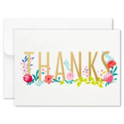 Hallmark Pretty Floral Assorted Blank Thank-You Notes, Box Of 24 12 Hallmark Pretty Floral Assorted Blank Thank-You Notes, Box Of 24 -Featured Home Stores Pretty Floral Assorted Blank ThankYou Notes in Box 1499TYN2424 03