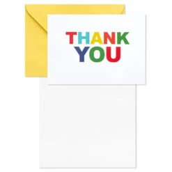 Hallmark Primary Colors Assorted Blank Thank-You Notes, Pack Of 48 -Featured Home Stores Primary Colors Blank ThankYou Notes Assortment Pack 5STZ1057 04