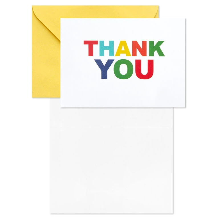 Hallmark Primary Colors Assorted Blank Thank-You Notes, Pack Of 48 - Image 4