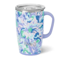 Swig Morning Glory Stainless Steel Travel Mug, 18 Oz.