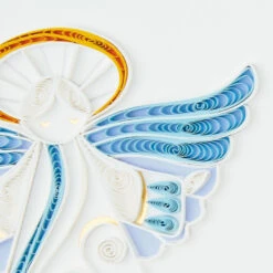 Hallmark Peace On Earth Angel Quilled Paper Handmade Christmas Card -Featured Home Stores Quilled Paper Peace Angel Handmade Christmas Card 1299IXC7334 04