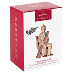 Hallmark A Christmas Story™ 40th Anniversary Coveted Gift Ornament -Featured Home Stores Ralphie With Christmas Gift Keepsake Ornament 2099QXI6007 04
