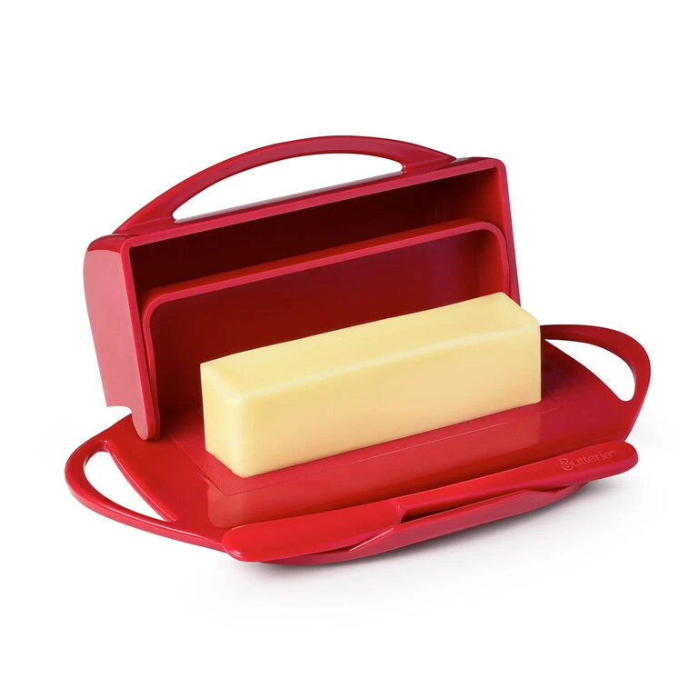 Red Butterie Flip-Top Butter Dish 2 Red Butterie Flip-Top Butter Dish - Image 2