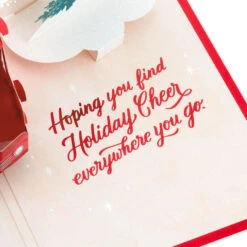 Hallmark Joy To You 3D Pop-Up Christmas Card -Featured Home Stores Red Truck 3D PopUp Christmas Card 1299IXC7122 05