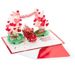 Hallmark Special Delivery 3D Pop-Up Valentine's Day Card -Featured Home Stores Red Truck With Flowers 3D PopUp Valentines Day Card 1299IAV6066 03
