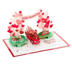 Hallmark Special Delivery 3D Pop-Up Valentine's Day Card -Featured Home Stores Red Truck With Flowers 3D PopUp Valentines Day Card 1299IAV6066 04