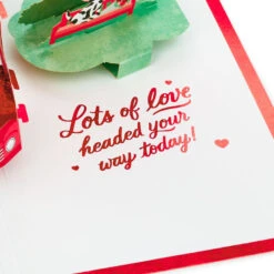 Hallmark Special Delivery 3D Pop-Up Valentine's Day Card -Featured Home Stores Red Truck With Flowers 3D PopUp Valentines Day Card 1299IAV6066 05