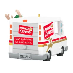 Hallmark Grandma Got Run Over By A Reindeer Musical Ornament -Featured Home Stores Reindeer Express Delivery Truck Keepsake Ornament 2199QGO2639 08