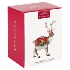 Hallmark Father Christmas's Reindeer Ornament 9 Hallmark Father Christmas's Reindeer Ornament -Featured Home Stores Reindeer With Toy Sack Keepsake Ornament 2199QXE3287 04