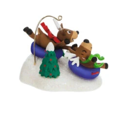 Hallmark Reindeer Antics Ornament -Featured Home Stores Reindeer on Snow Tubes Keepsake Ornament 2499QGO2747 06