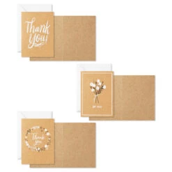 Hallmark Rustic Floral Boxed Blank Thank-You Notes Assortment, Pack Of 48 -Featured Home Stores Rustic Floral Assorted Boxed ThankYou Cards 5STZ1160 03
