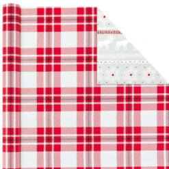 Hallmark Rustic Winter 3-Pack Reversible Metallic Christmas Wrapping Paper, 120 Sq. Ft. -Featured Home Stores Rustic Winter Reversible Christmas Wrapping Paper 5JXW1034 05