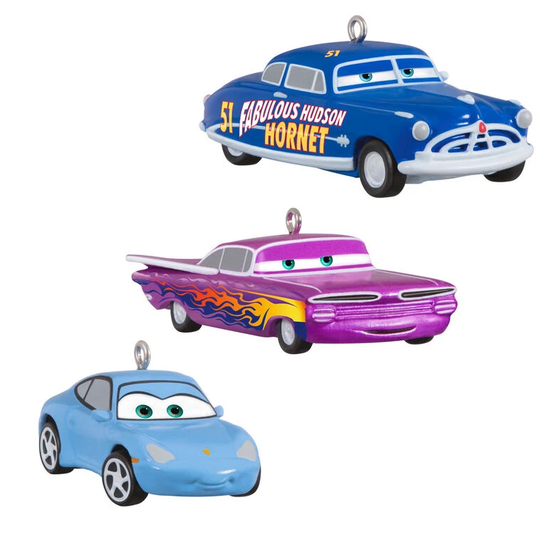 Hallmark Mini Disney/Pixar Cars Radiator Springs Pals Ornaments, Set Of 3 1 Hallmark Mini Disney/Pixar Cars Radiator Springs Pals Ornaments, Set Of 3