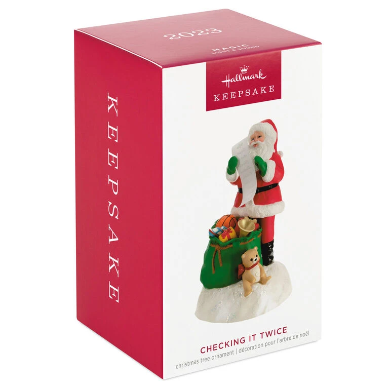 Hallmark Checking It Twice Ornament With Light And Sound 4 Hallmark Checking It Twice Ornament With Light And Sound - Image 4