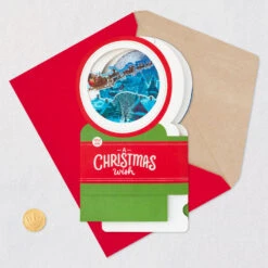 Hallmark Santa's Sleigh Snow Globe Musical 3D Pop-Up Christmas Card With Motion -Featured Home Stores Santa Sleigh Snowglobe 3D PopUp Music Motion Christmas Card 1299XOD9985 06