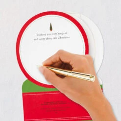 Hallmark Santa's Sleigh Snow Globe Musical 3D Pop-Up Christmas Card With Motion -Featured Home Stores Santa Sleigh Snowglobe 3D PopUp Music Motion Christmas Card 1299XOD9985 07