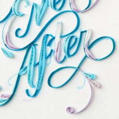 Hallmark Happily Ever After Quilled Paper Handmade Wedding Card -Featured Home Stores Script Letters Quilled Paper Handmade Wedding Card 1299LAD9615 04