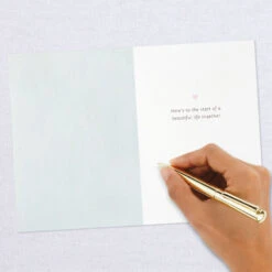 Hallmark Happily Ever After Quilled Paper Handmade Wedding Card -Featured Home Stores Script Letters Quilled Paper Handmade Wedding Card 1299LAD9615 06