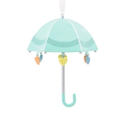 Signature Baby Umbrella Porcelain Hallmark Ornament -Featured Home Stores Signature Baby Umbrella Porcelain Christmas Ornament 1HDL2175 04