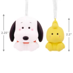 Better Together Snoopy And Woodstock Magnetic Hallmark Ornaments, Set Of 2 -Featured Home Stores Snoopy and Woodstock Christmas Ornaments 3HCM2133 03