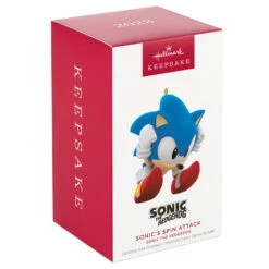 Hallmark Sonic The Hedgehog Sonic's Spin Attack Ornament -Featured Home Stores Sonic the Hedgehog Keepsake Ornament 1899QXI6329 04