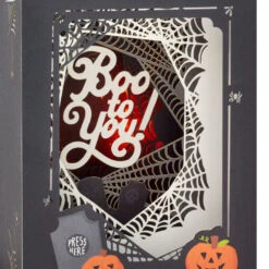 Hallmark Boo To You Musical 3D Pop-Up Halloween Card With Light -Featured Home Stores Spooky Graveyard 3D PopUp Music Light Halloween Card 1099HJD5002 05